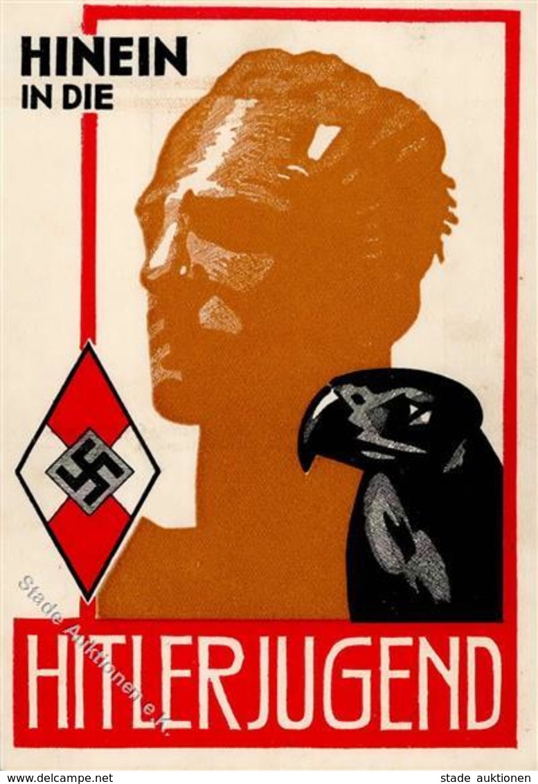 HITLERJUGEND WK II - Hinein In Die HJ - HJ-Bannführung Kärnten - Seltene Prop-Ak I-II - War 1939-45