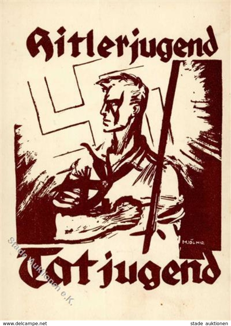 HITLERJUGEND WK II - Prop-Ak HITLERJUGEND - TATJUGEND Sign. Mjölnir I - Guerre 1939-45