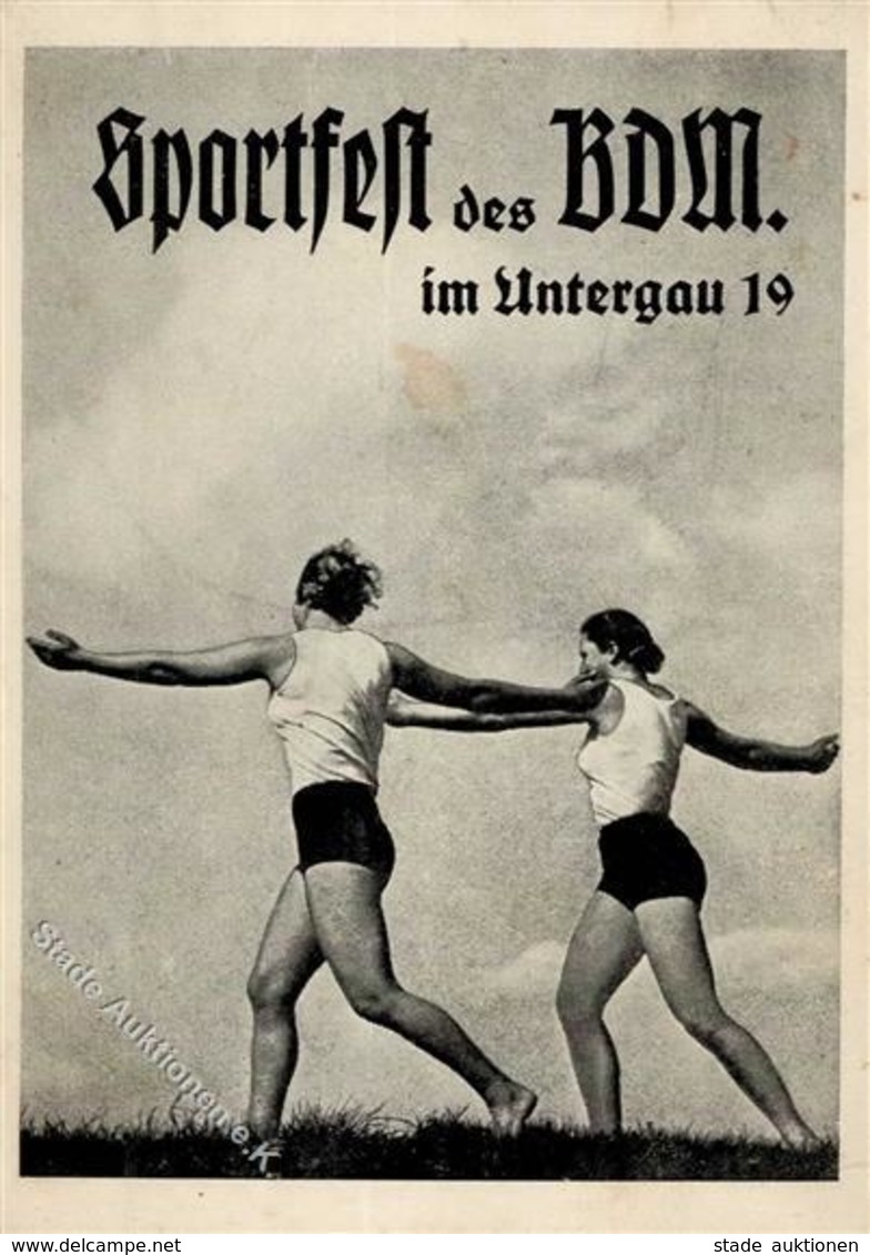 BDM WK II - BDM-SPORTFEST Im Untergau 19 I-II - Guerre 1939-45