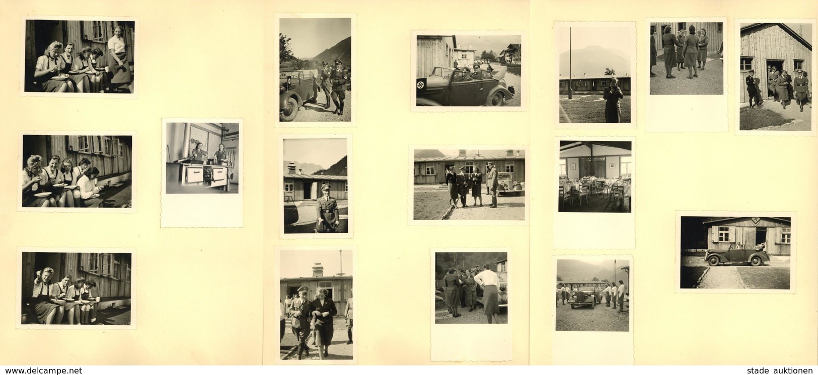 WK II RAD Reichsarbeitsdienst Montafon Arbeitsmaiden Album Mit über 115 Fotos Und Einigen Privat-Fotos I-II - War 1939-45