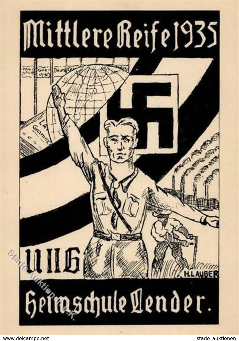 NS STUDENTIKA WK II - Mit HJ Sign. H.Lauber I-II - Weltkrieg 1939-45
