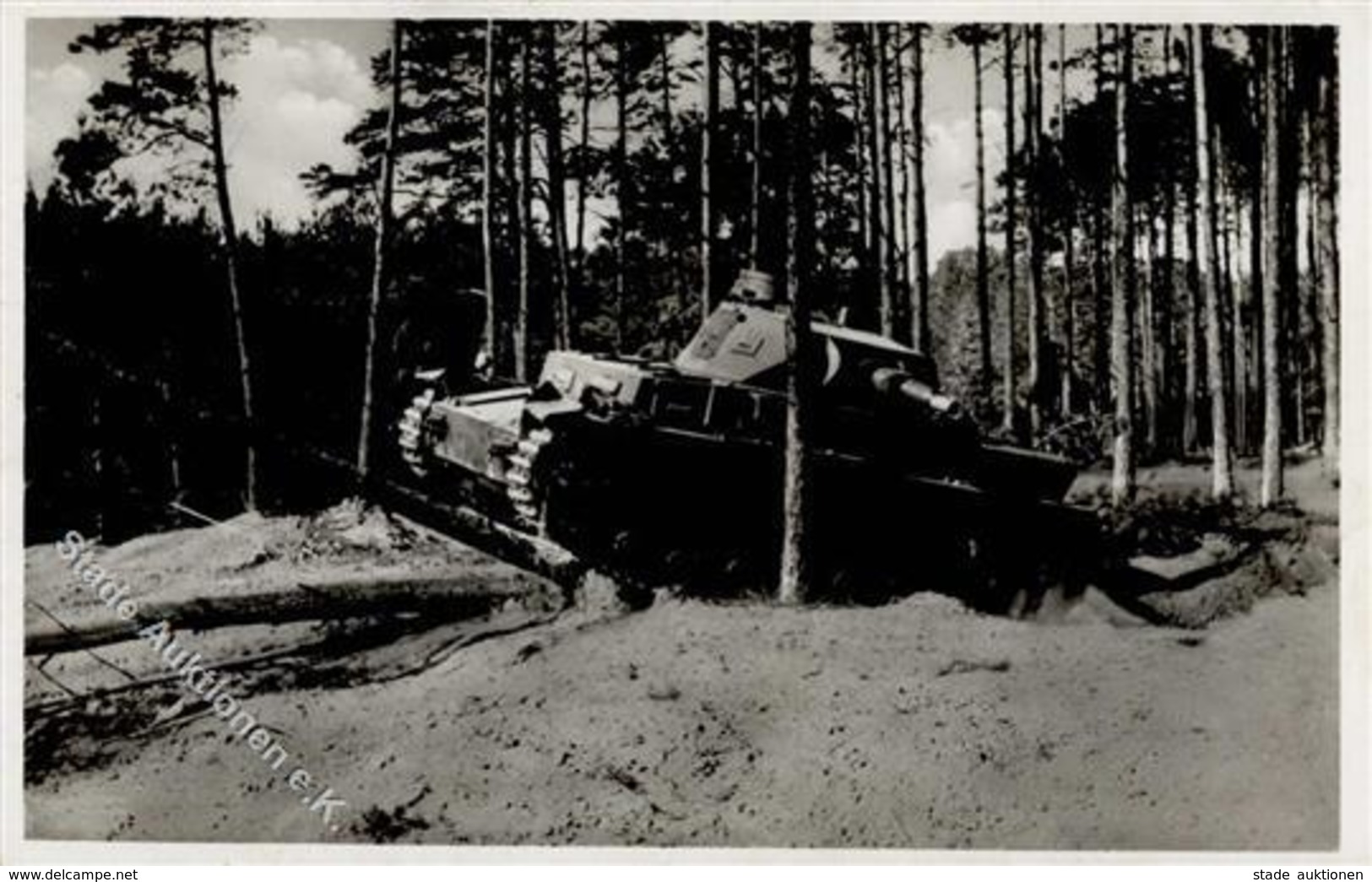 Panzer (WK II) WK II  Foto AK I-II Réservoir - Guerre 1939-45