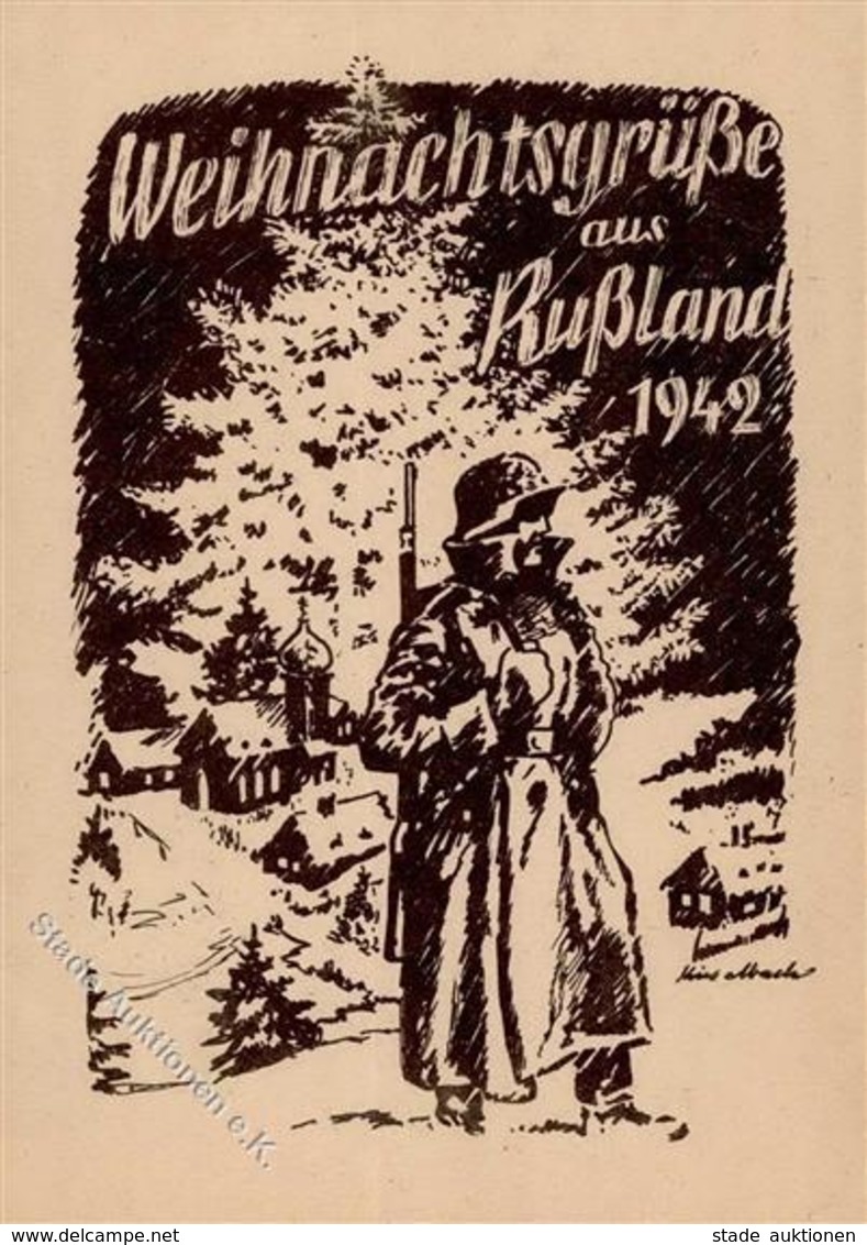 KRIEGSWEIHNACHTEN 1942 WK II - Weihnachtsgrüße Aus RUSSLAND 1942 I - Weltkrieg 1939-45