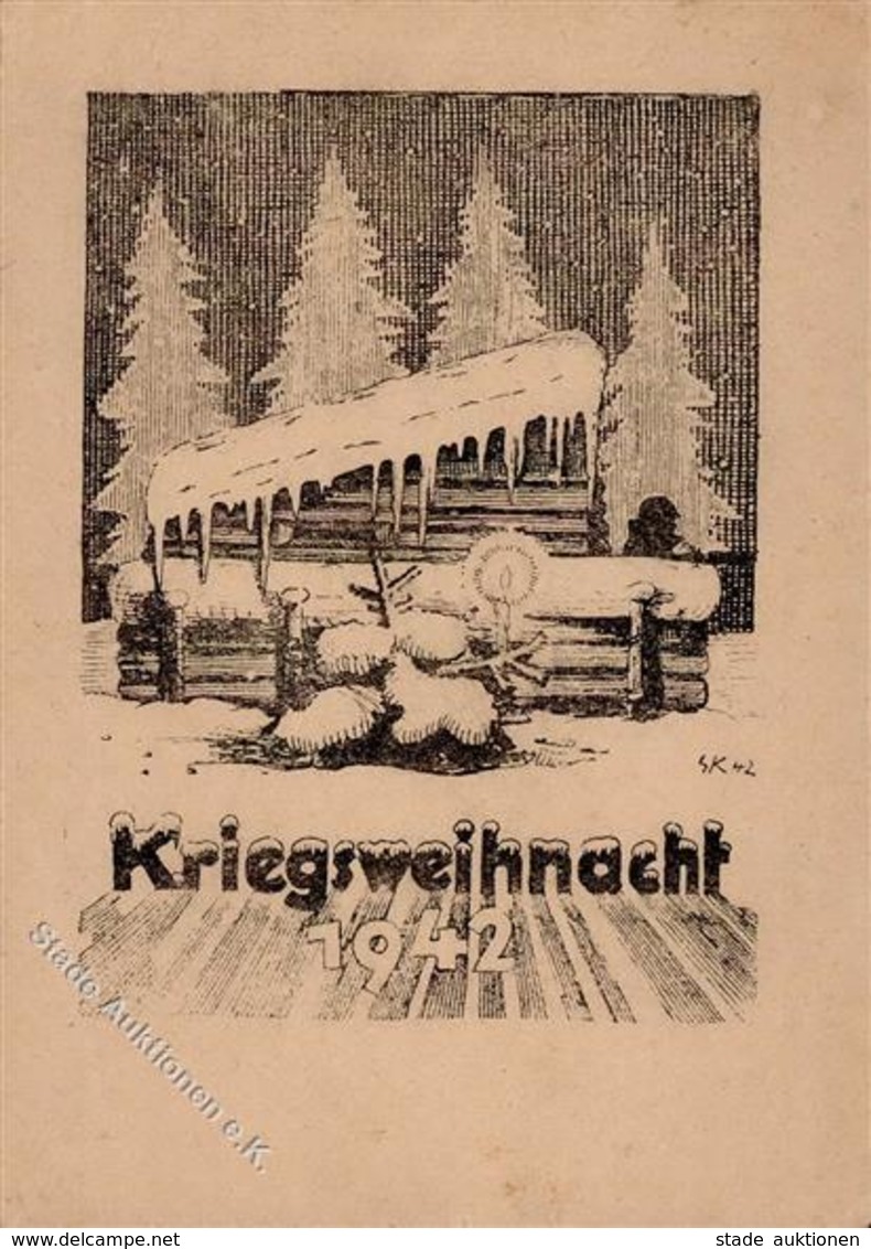 Kriegsweihnachten WK II Feldpost I-II - Guerre 1939-45