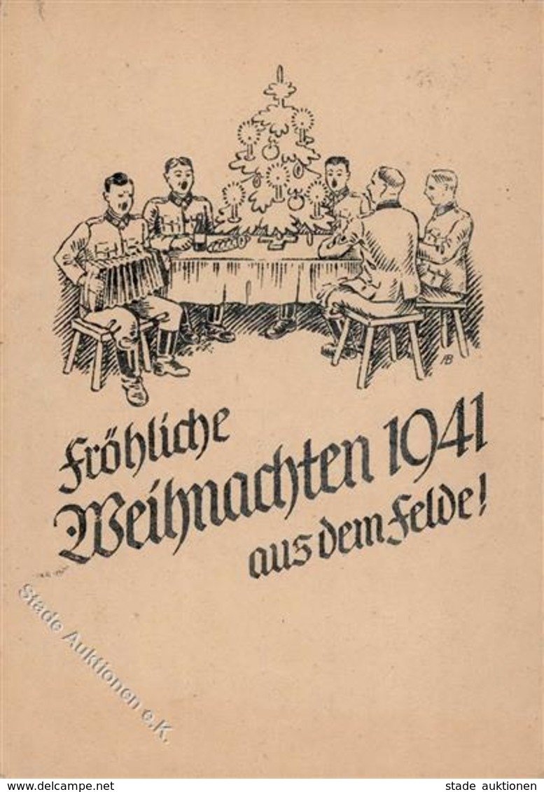 Weihnacht Im Feld WK II 1941 I-II (Stauchung) - Weltkrieg 1939-45