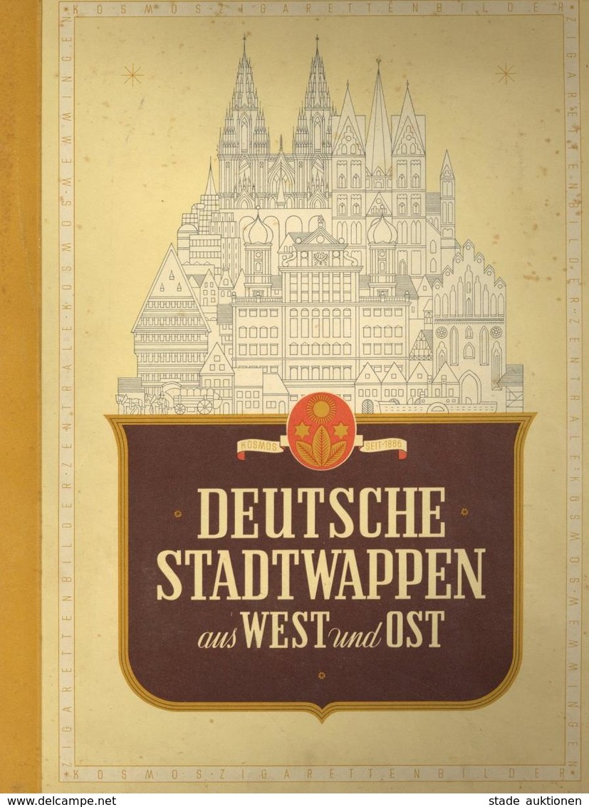 Sammelbild-Album Deutsche Stadtwappen Aus West Und Ost Zigaretten Bilderdienst Kosmos Memmingen Kompl. II - Weltkrieg 1939-45