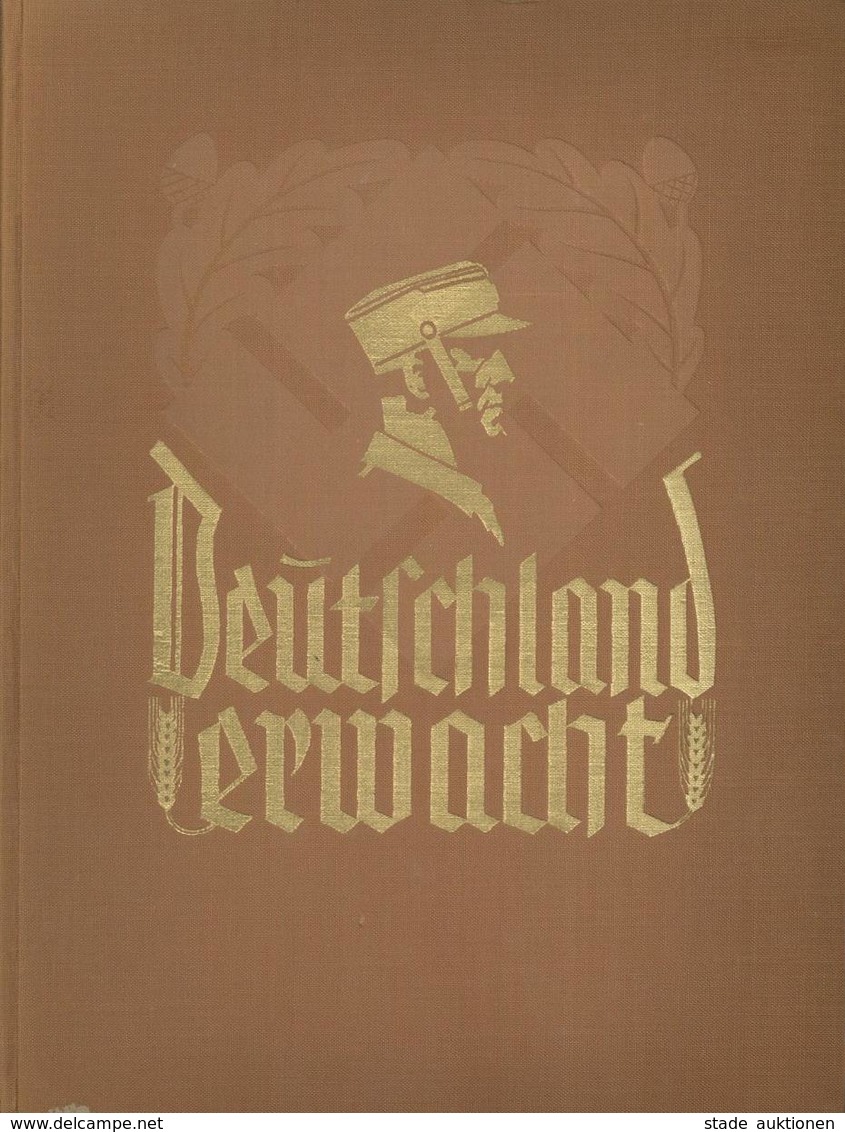 Sammelbild-Album Deutschland Erwacht 1933 Zigaretten Bilderdienst Hamburg Bahrenfeld Kompl. I-II - Weltkrieg 1939-45