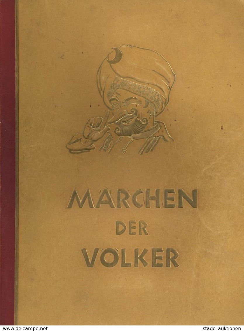 Sammelbild-Album Märchen Der Völker 1933 Zigaretten Bilderdienst Hamburg Bahrenfeld Kompl. Mit Schutzkarton II (einige S - War 1939-45