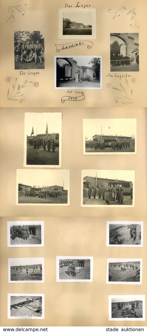 WK II Album Mit Circa 110 Fotos Von Der HJ Bis Kriegseinsatz In Frankreich I-II - Guerre 1939-45