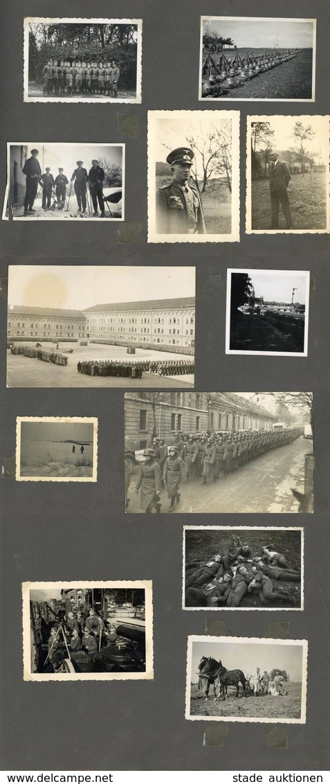 WK II Album Mit über 130 Fotos I-II - War 1939-45