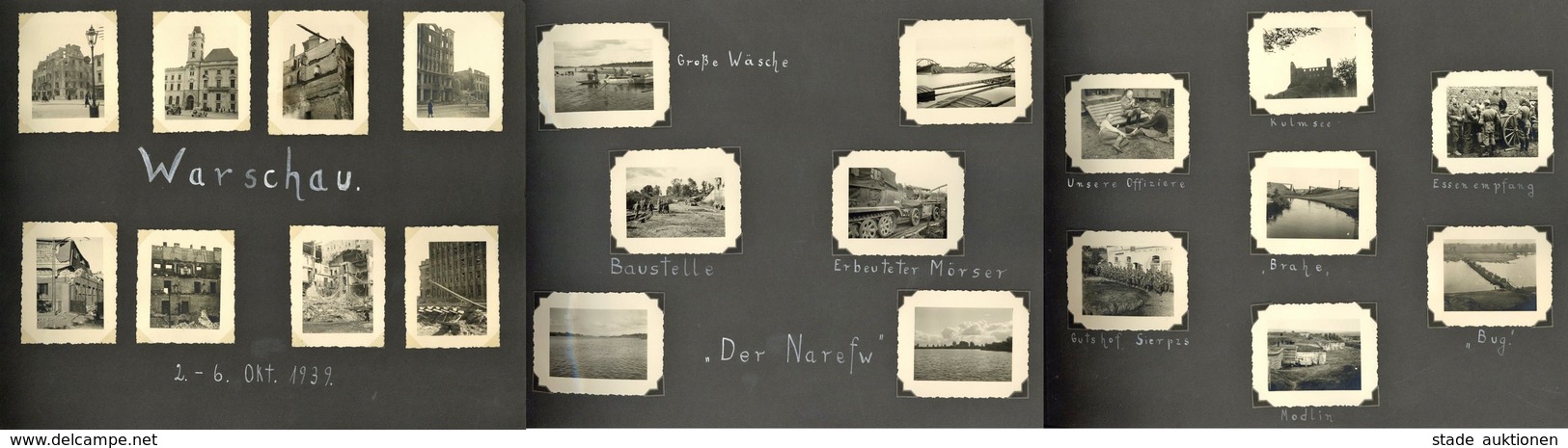 WK II Album Mit über 140 Fotos U. A. Polen September 1939 I-II - Guerre 1939-45