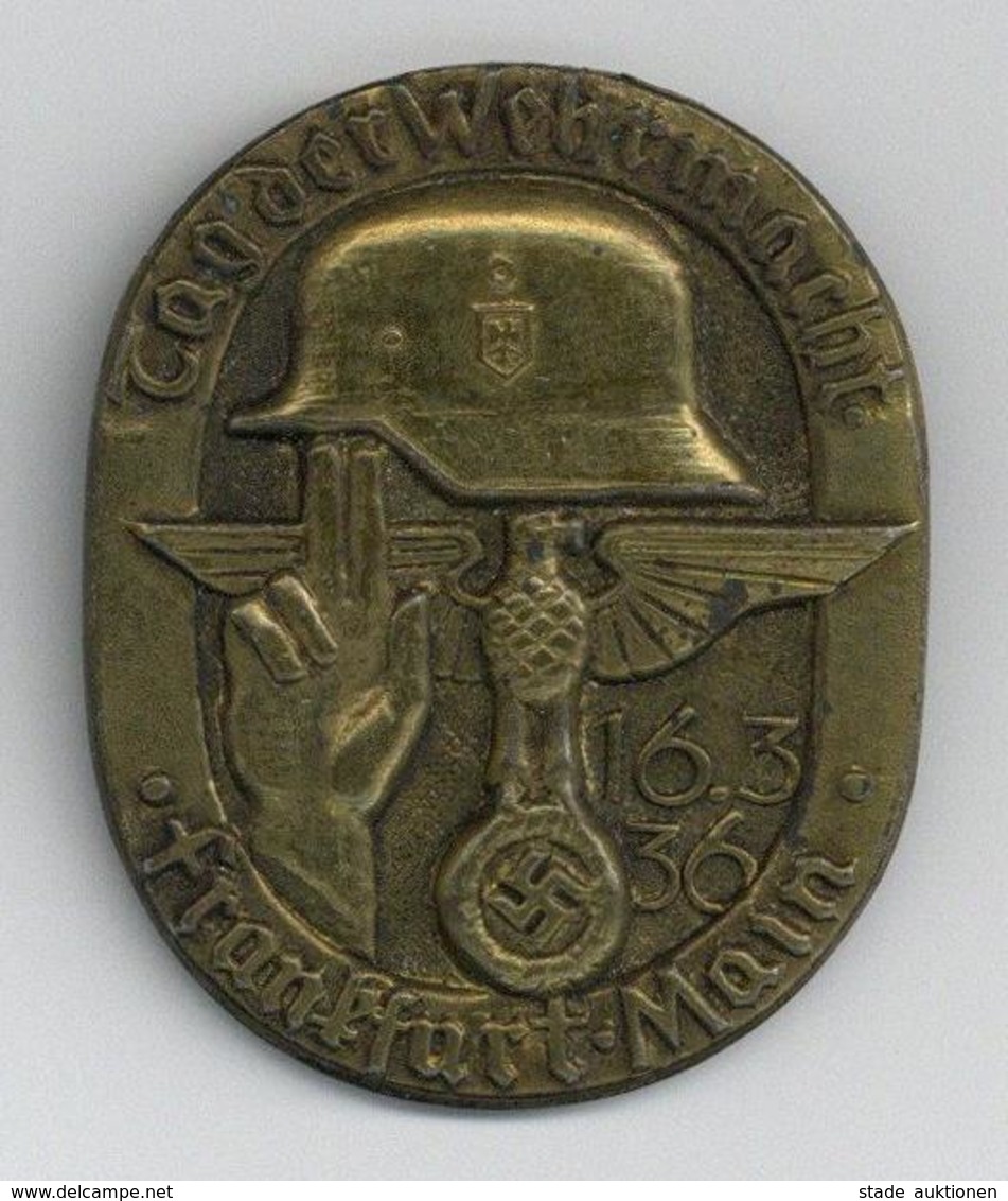 WK II Anstecknadel Frankfurt (6000) Tag Der Wehrmacht 1936 I-II - Guerre 1939-45