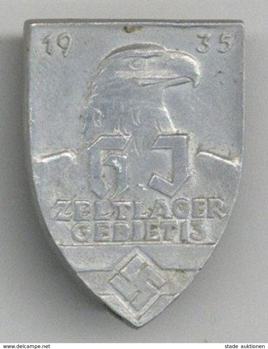 WK II Anstecknadel HJ Zeltlager Gebiet 13 1935 I-II - War 1939-45