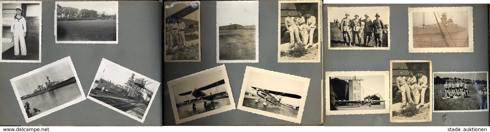 WK II Foto Album Mit Circa 160 Fotos Einige Technikabbildungen U.a. Viele Flugzeuge I-II Aviation - War 1939-45