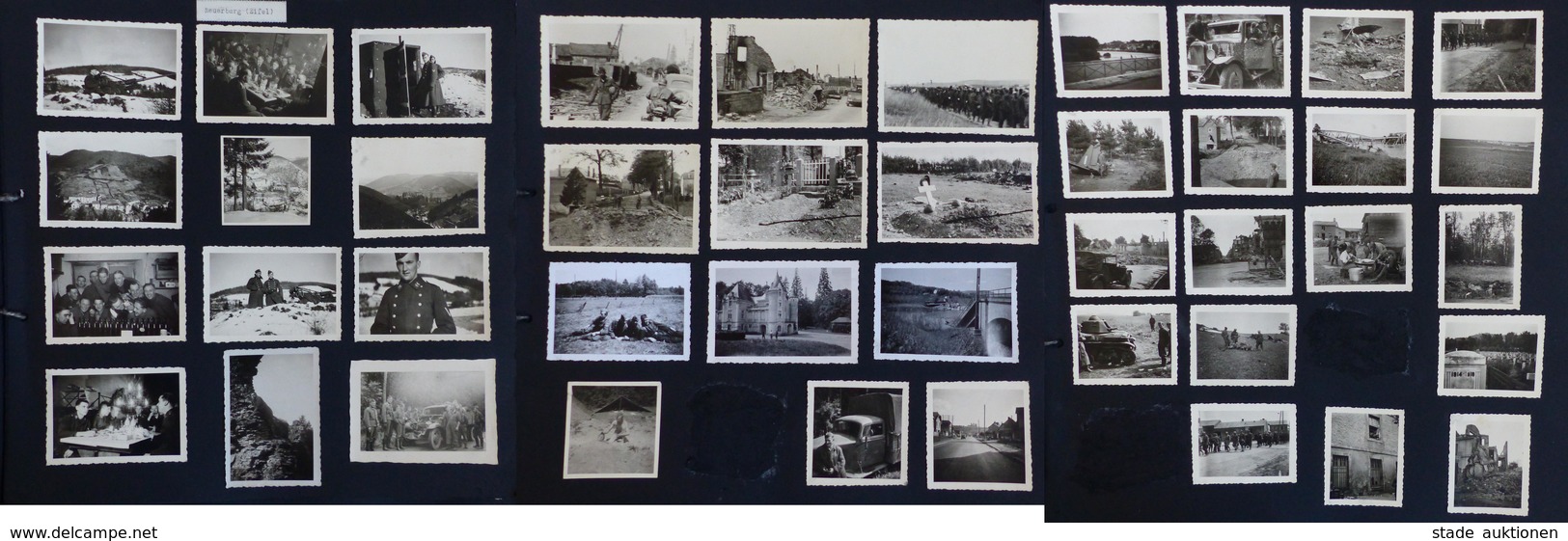 WK II Foto Mappe Mit Circa 320 Fotos, Einige Technikabbildungen I-II - War 1939-45