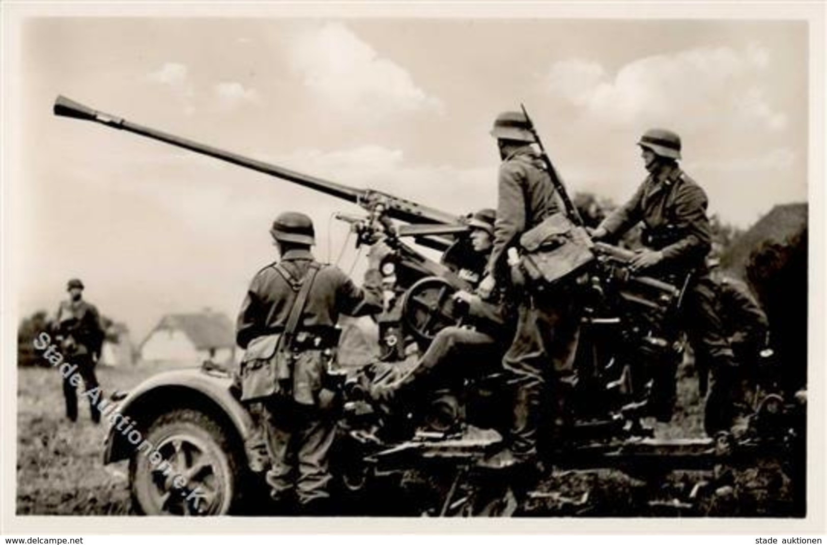 WK II Geschütze Foto AK I-II - Guerre 1939-45