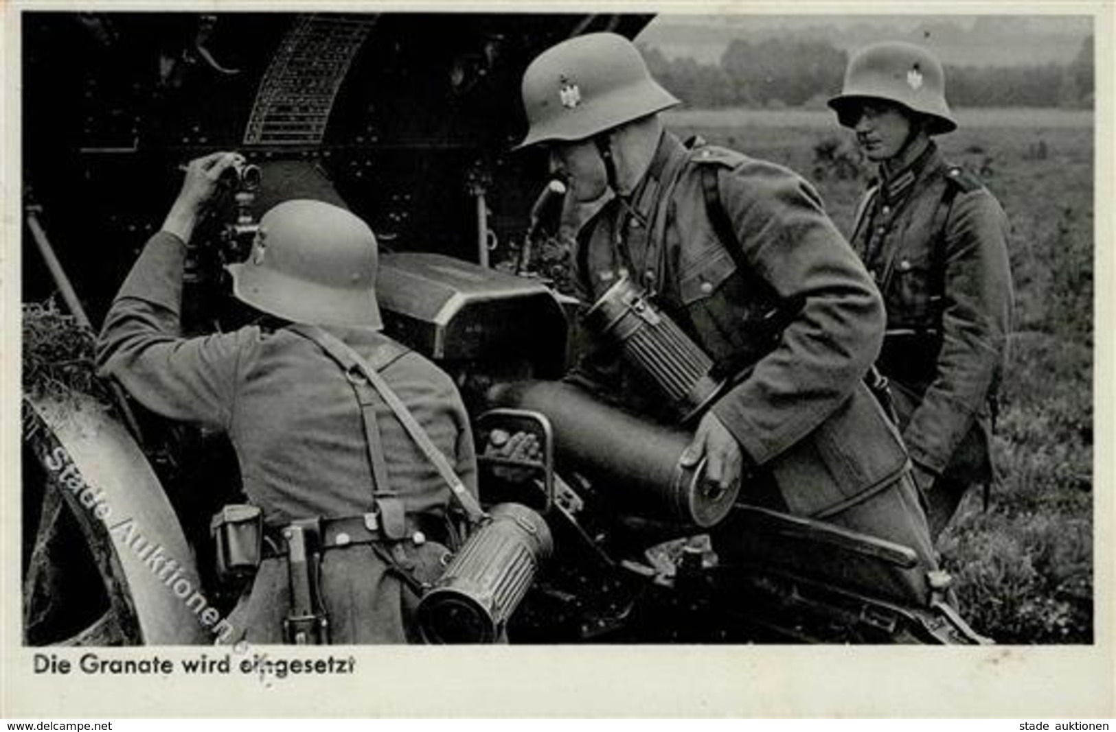 WK II Geschütze Granate Wird Eingesetzt Foto AK I-II - Guerre 1939-45