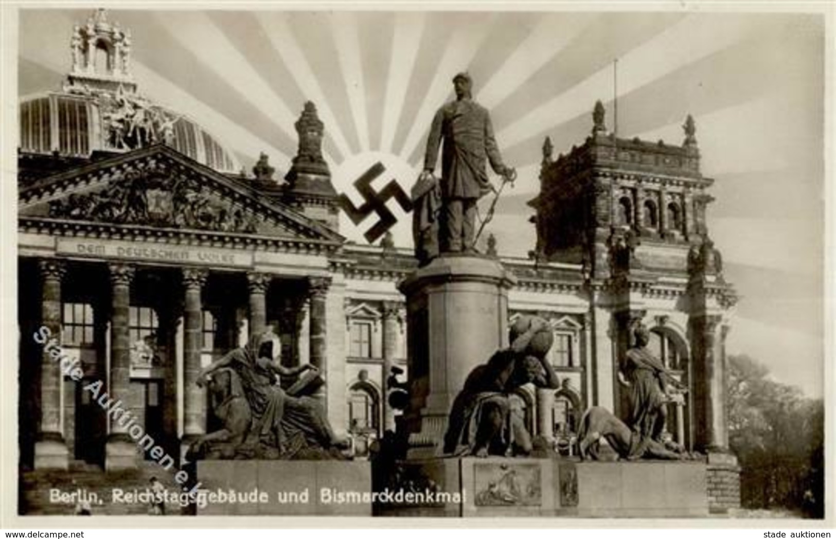 Aufgehende Sonne WK II - BERLIN - Reichstag I - Weltkrieg 1939-45