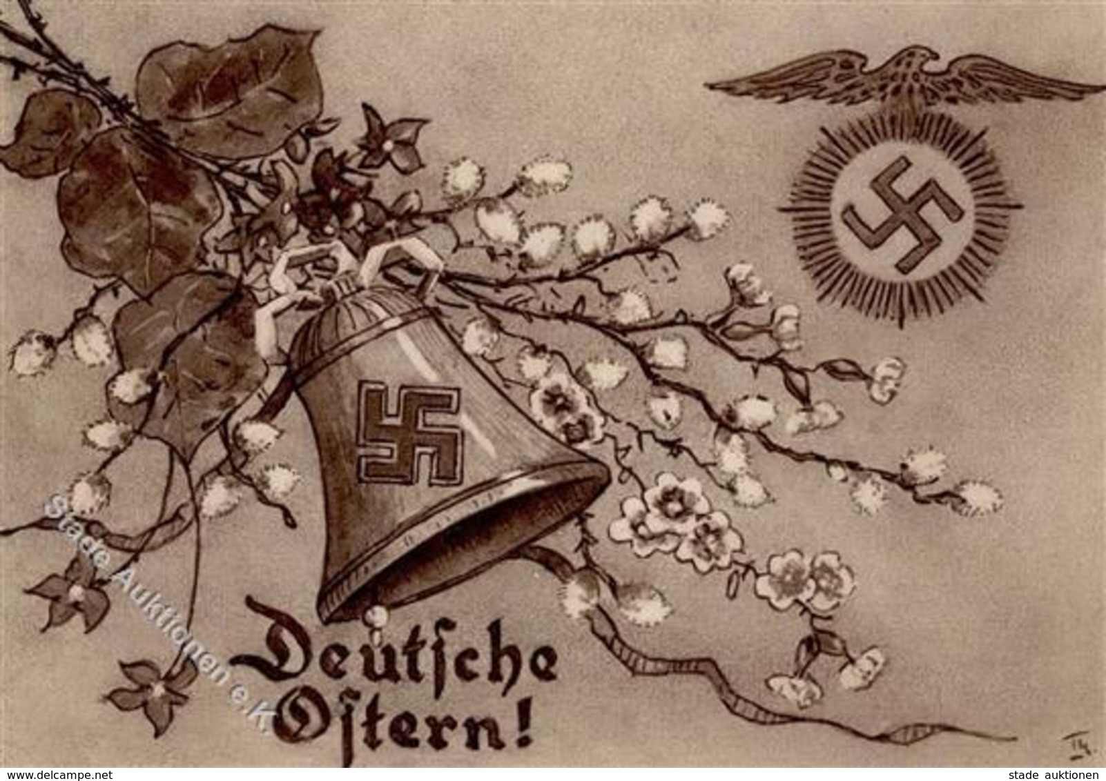 Aufgehende Sonne WK II - DEUTSCHE OSTERN! 1932 Sign. ThI - Weltkrieg 1939-45