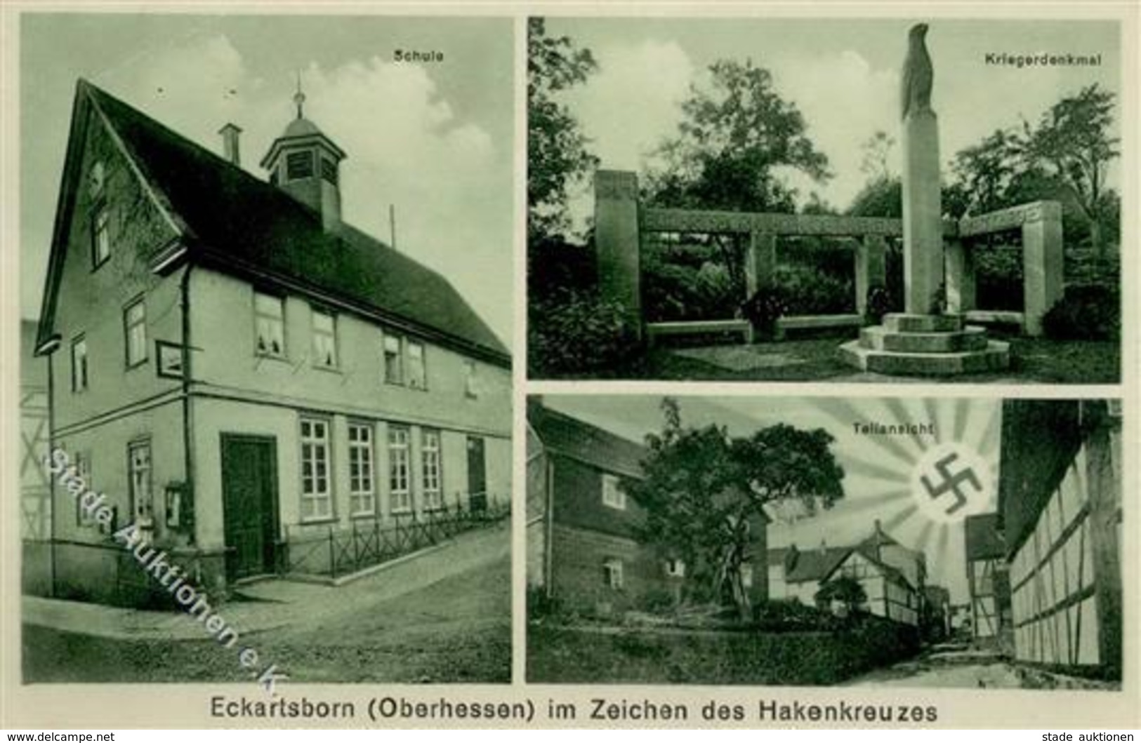 Aufgehende Sonne WK II - ECKARTSBORN,Obh. Im Zeichen D. Hakenkreuzes I - War 1939-45