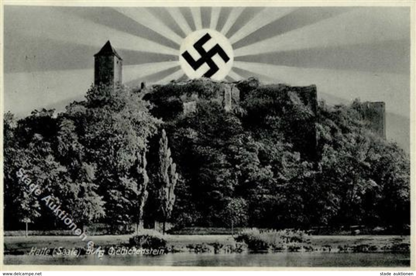 Aufgehende Sonne WK II - HALLE,Saale - Burg Giebichenstein 1933 I - Guerre 1939-45