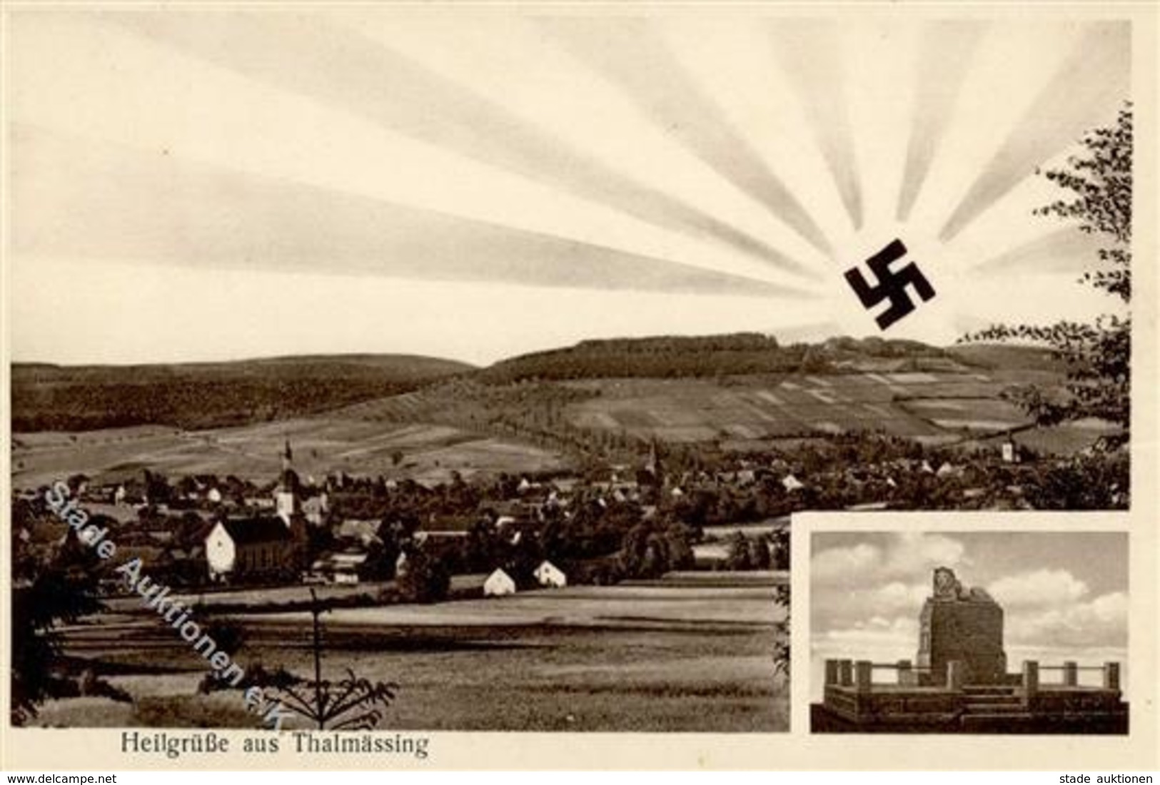 Aufgehende Sonne WK II - Heilgrüße Aus THALMÄSSING I - War 1939-45