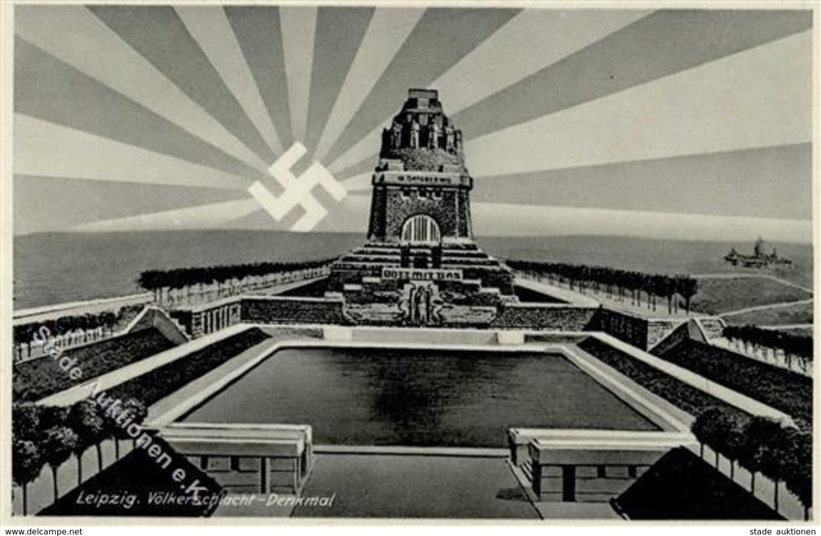 Aufgehende Sonne WK II - LEIPZIG Völkerschlachtdenkmal I - Weltkrieg 1939-45