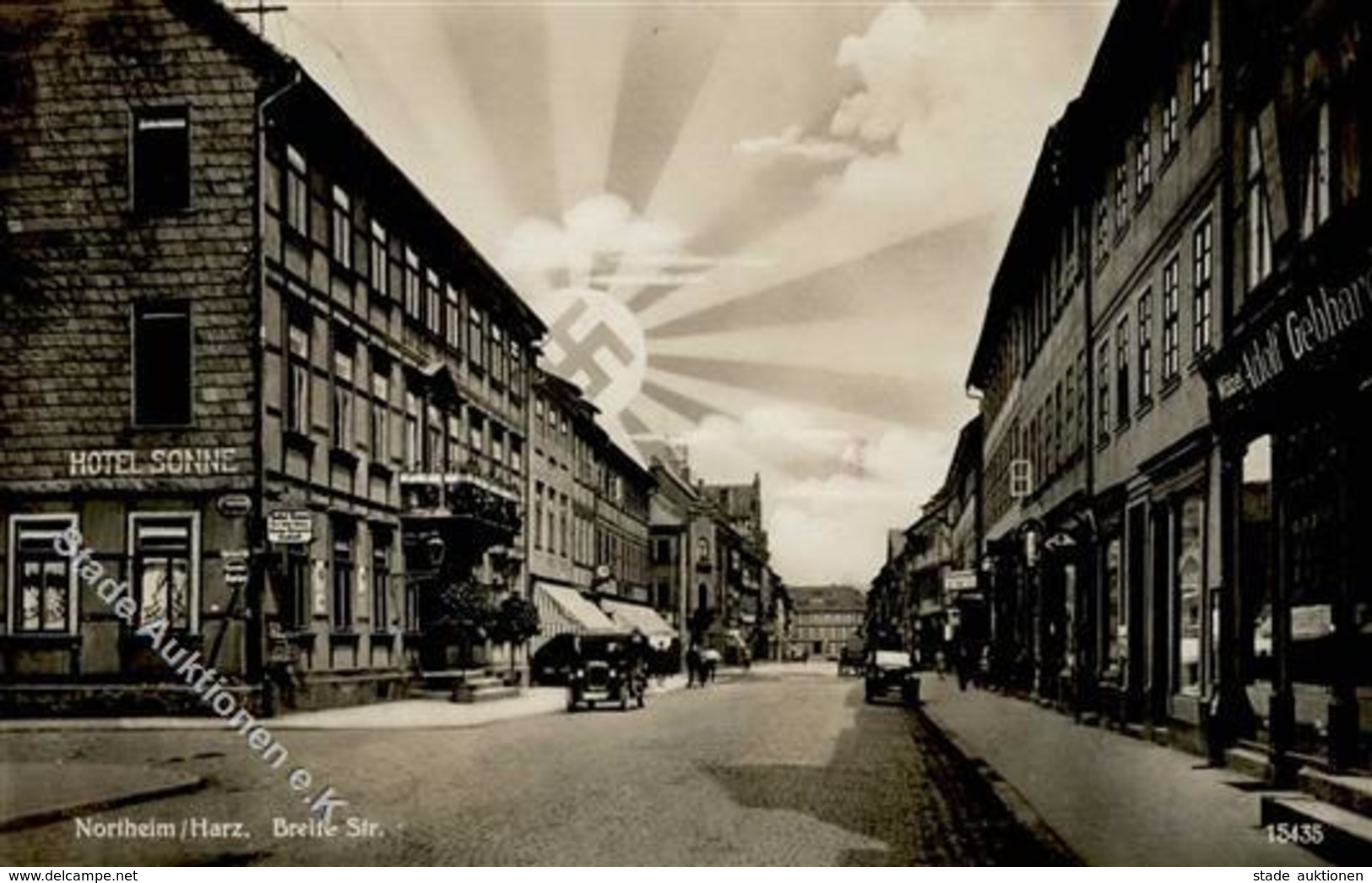 Aufgehende Sonne WK II - NORTHEIM,Harz - Breite Strasse 1932 I - Weltkrieg 1939-45