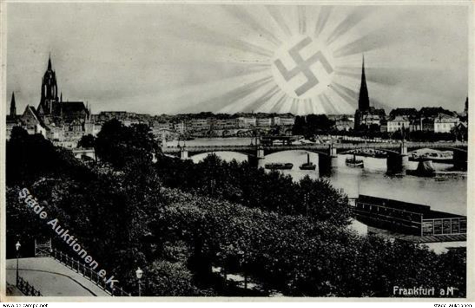 Aufgehende Sonne WK II Frankfurt (6000) WK II  Foto AK I-II - Guerre 1939-45