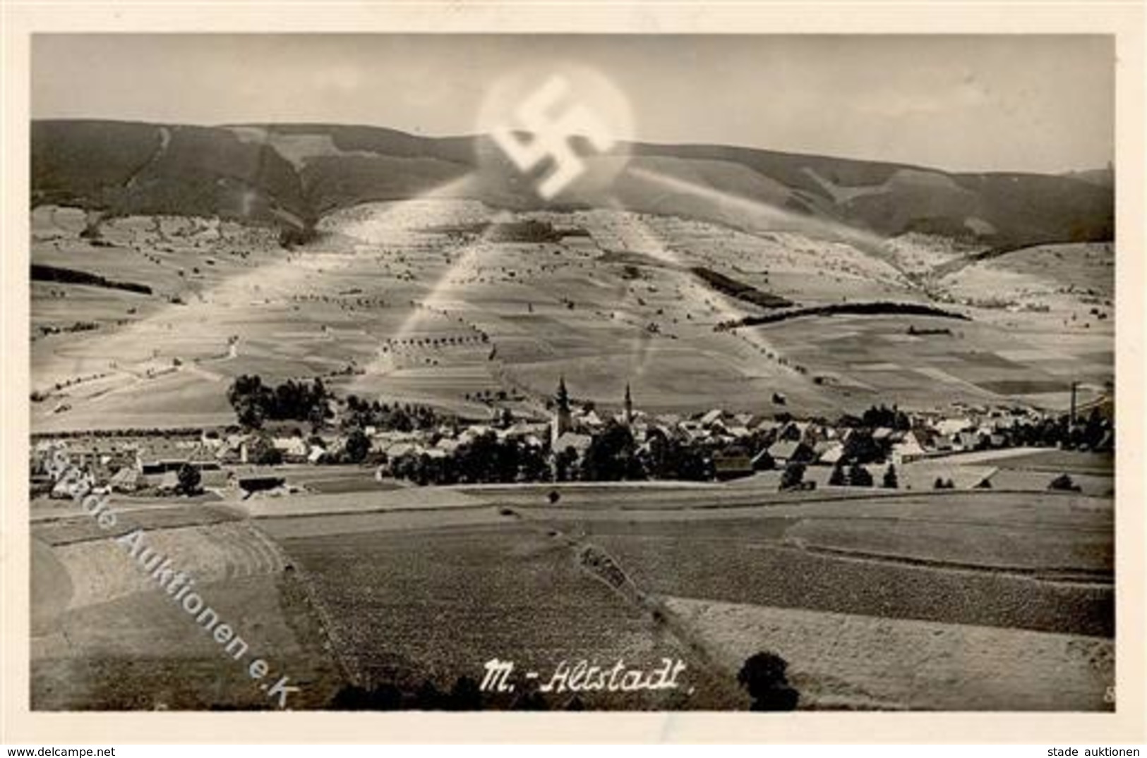 Aufgehende Sonne WK II Mährisch Altstadt Tschechien WK II  Foto AK I-II - Guerre 1939-45