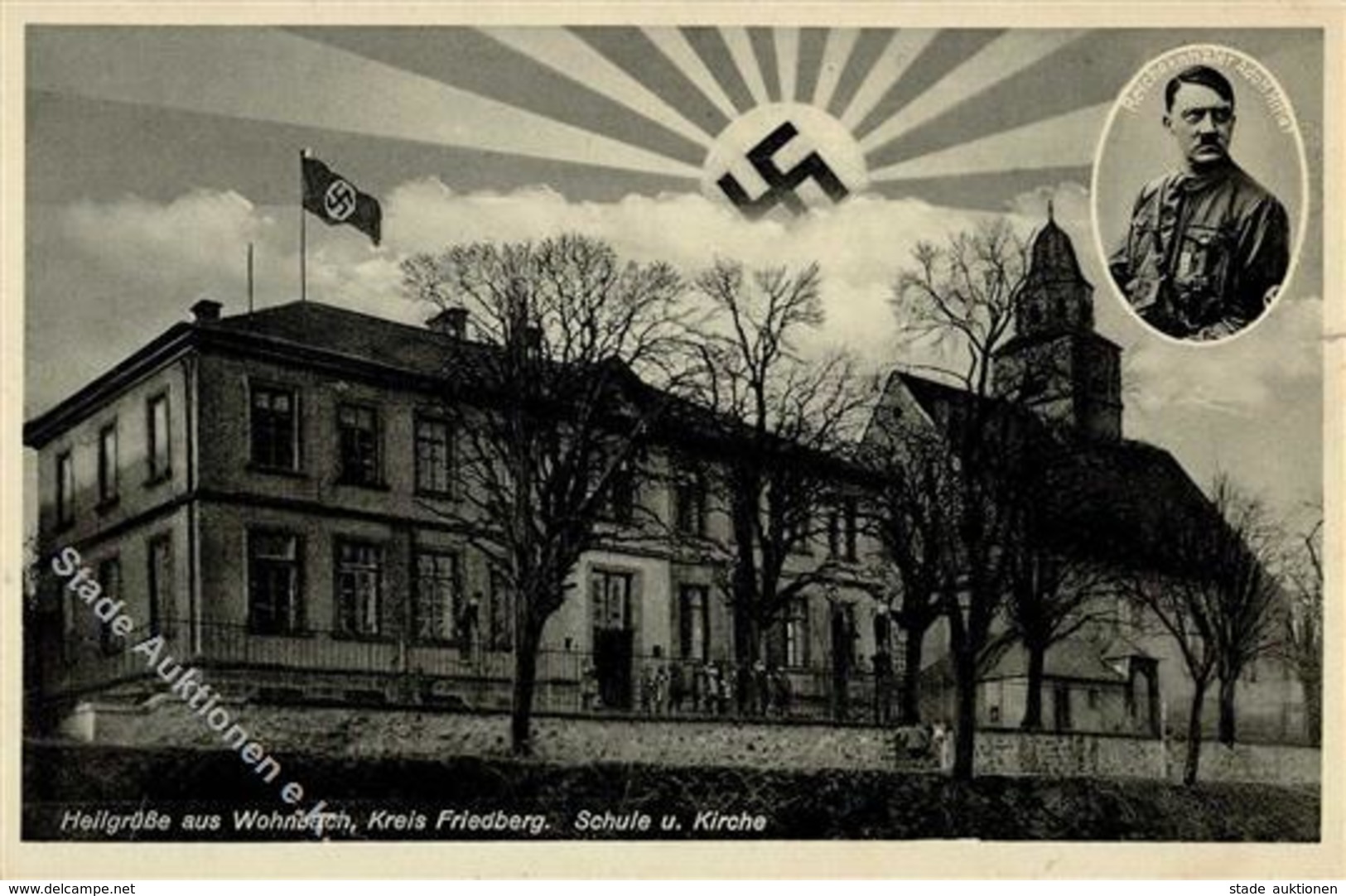 Aufgehende Sonne WK II Wohnbach (6363) WK II Hitler  Foto AK I-II - War 1939-45