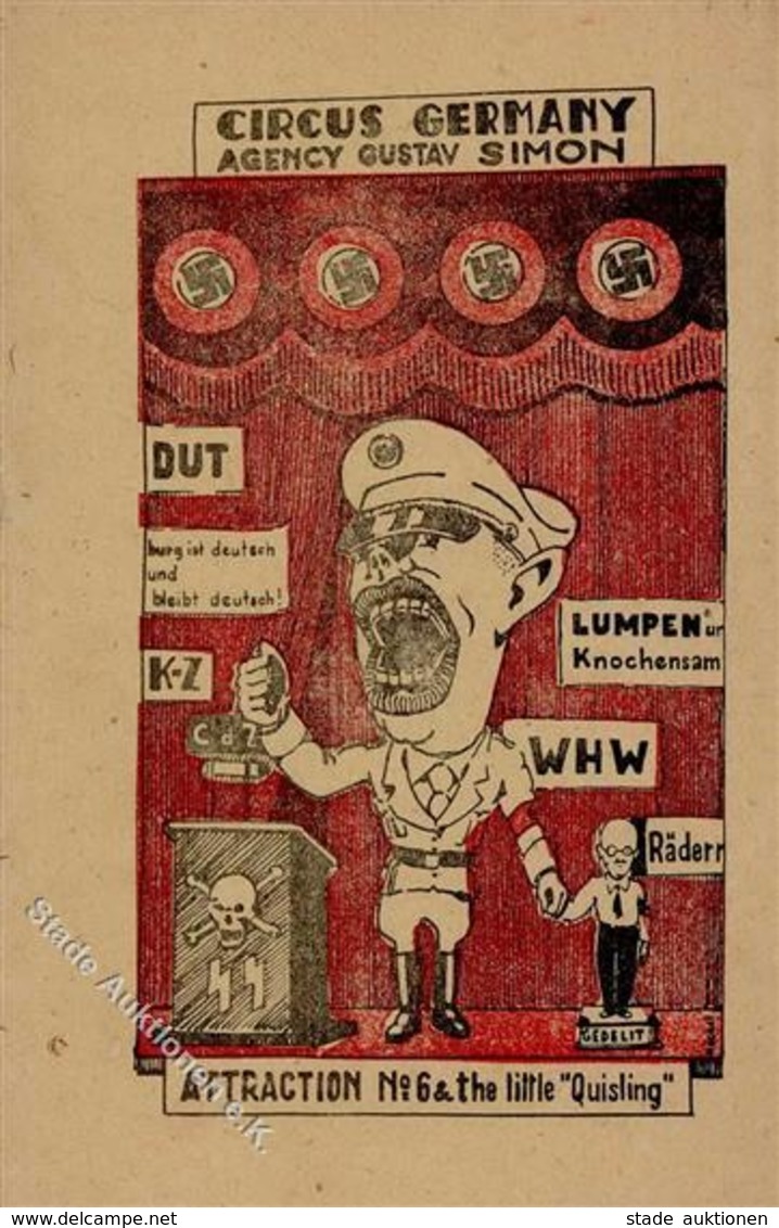 Antipropaganda WK II Circus Germany I-II - War 1939-45