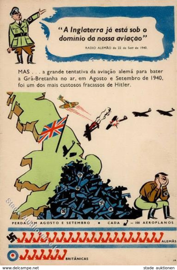 Antipropaganda WK II Hitler Luftwaffe I-II - Guerre 1939-45