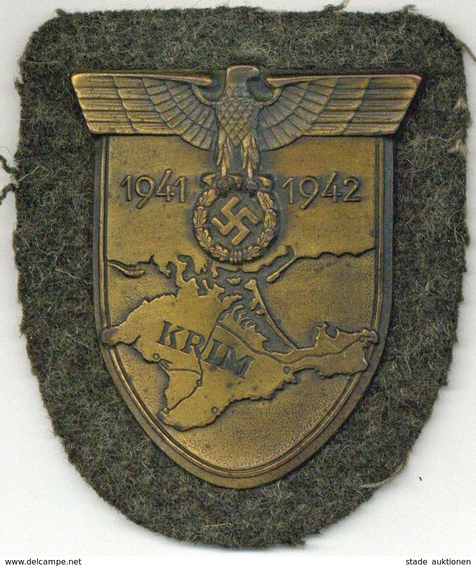 WK II Orden MILITARIA - ORDEN - KRIM-Schild 1941-42 I-II - War 1939-45