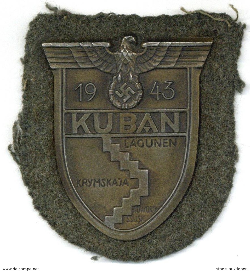 WK II Orden MILITARIA - ORDEN - KUBAN-Schild 1943 I-II - Guerre 1939-45