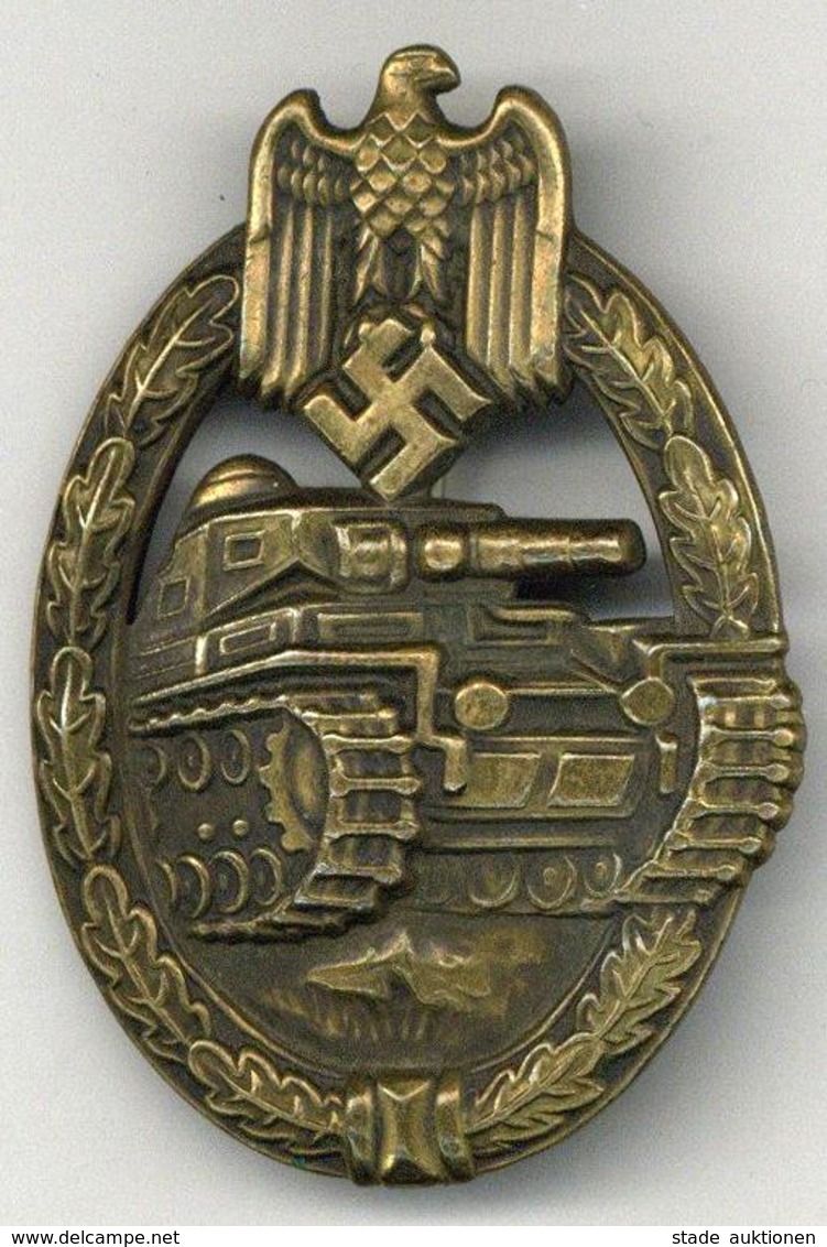 WK II Orden MILITARIA - ORDEN - PANZERKAMPFABZEICHEN - Hohl I-II - Guerre 1939-45