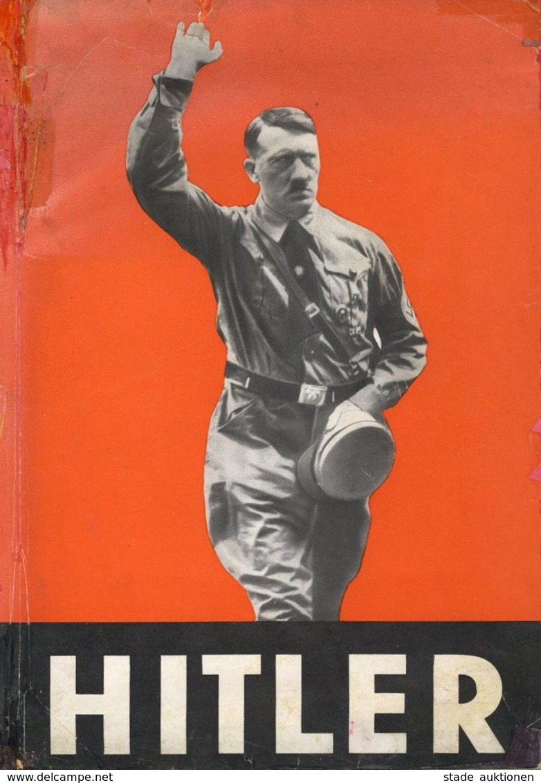 BUCH WK II - HITLER - 160seitiger BILDBAND - Biographie In 134 Bildern - Verfasst In 4 Sprachen!! Umschlag Mängel U.a. W - Weltkrieg 1939-45