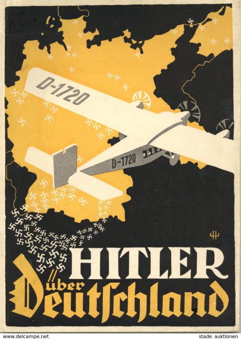 BUCH WK II - HITLER über DEUTSCHLAND - 88 Seitiges Heft V. Heinrich HOFFMANN, Mit 47 Seiten Abbildungen - Umschlag Und S - War 1939-45