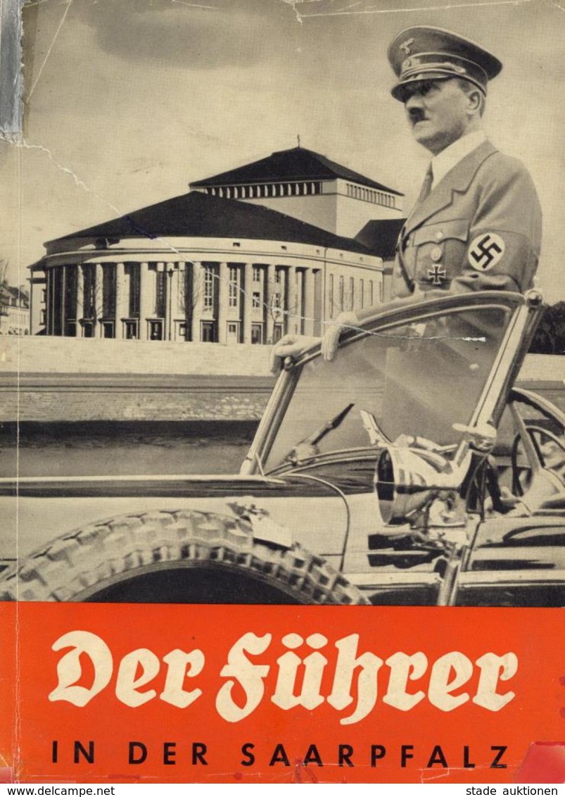 BUCH WK II - Photo-Hoffmann-BILDBAND - Der FÜHRER In Der SAARPFALZ - BILDBAND U.a. SS - Umschlag Mängel III - Weltkrieg 1939-45