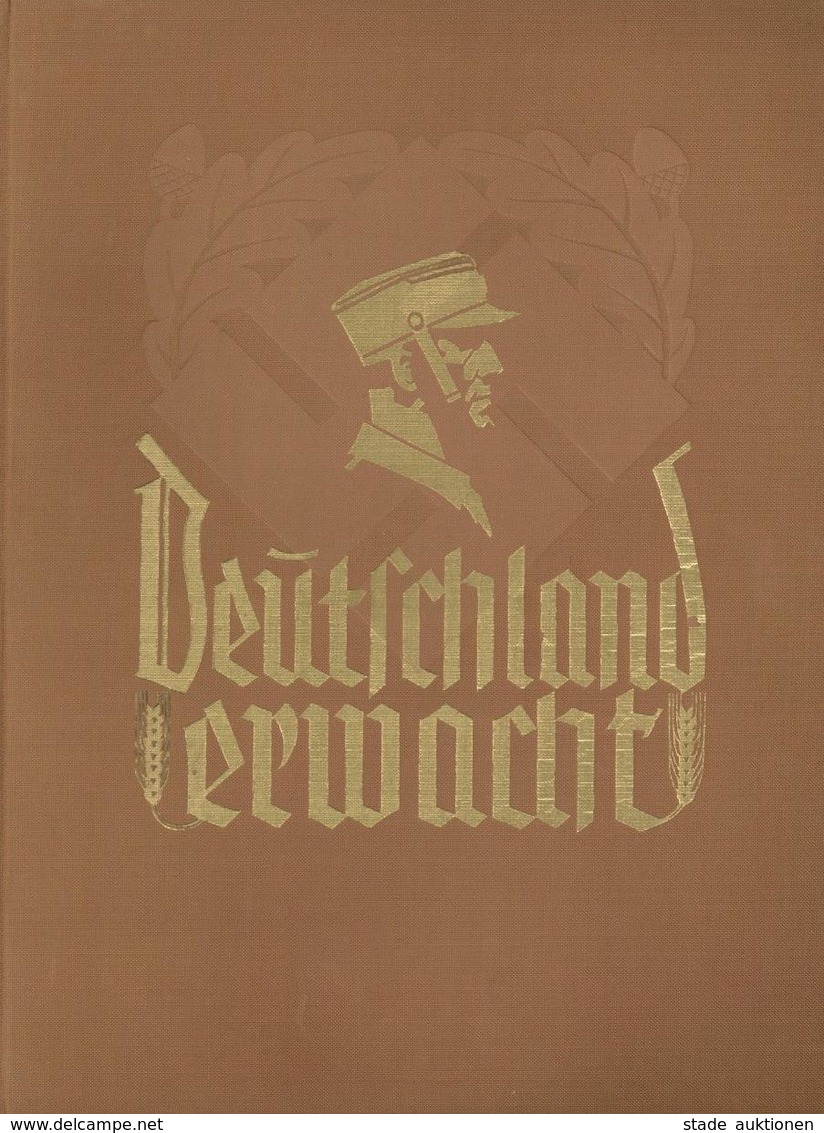 BUCH WK II - ZIGARETTEN-SAMMELBILDER-ALBUM -DEUTSCHLAND ERWACHE- I - Weltkrieg 1939-45