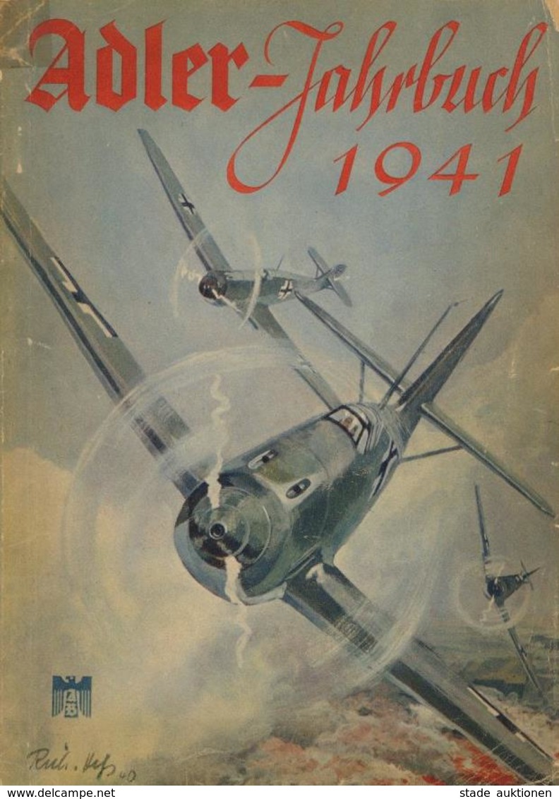 Buch WK II Adler Jahrbuch 1941 Verlag Scherl Adler Bücherei 170 Seiten Viele Abbildungen Und Werbeanhang II (Einband Kl. - War 1939-45