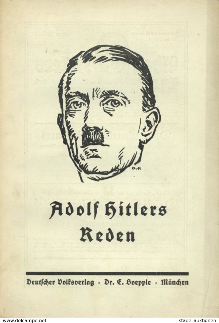 Buch WK II Adolf Hitlers Reden Boepple, Ernst Dr. 1934 Deutscher Volksverlag 127 Seiten II - Weltkrieg 1939-45