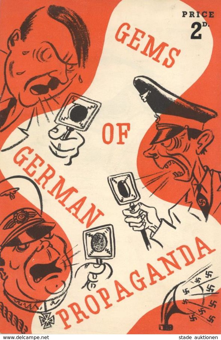 Buch WK II Antipropaganda Comic Sprache Englisch Gems Of German Propaganda 9 Seiten II - Guerre 1939-45