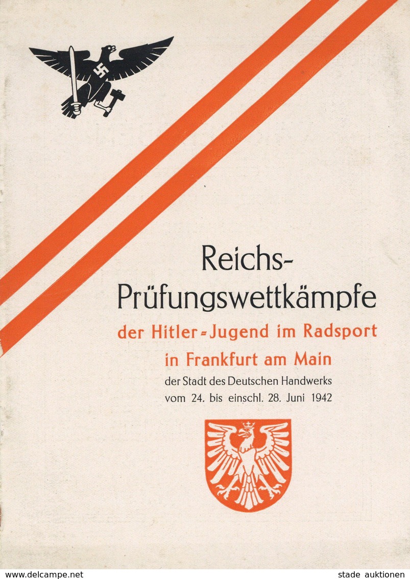 Buch WK II Broschüre Reichs Prüfungswettkämpfe Der Hitler-Jugend Im Radsport 1942 II - War 1939-45