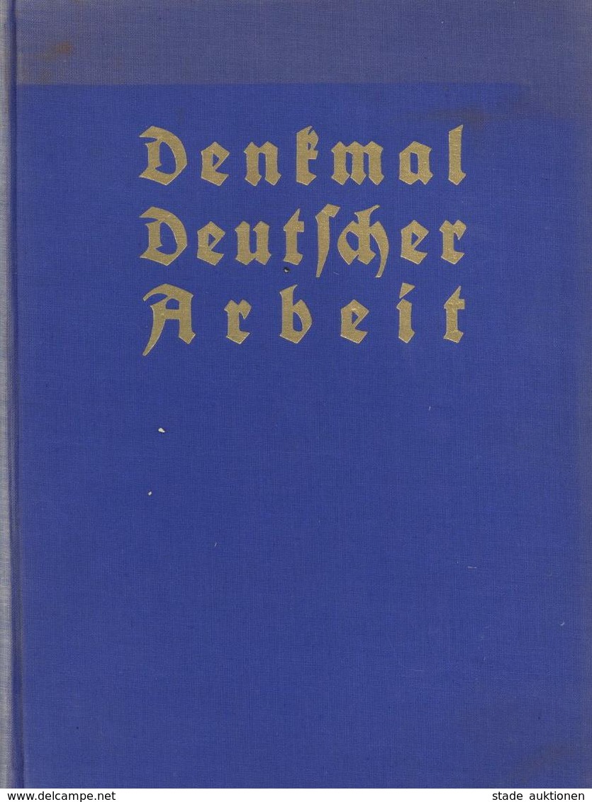 Buch WK II Denkmal Deutscher Arbeit Göpfert, Arthur 1934/35 2 Bände Verlag Alfred Hahns Ges. 967 Seiten Sehr Viele Abbil - War 1939-45