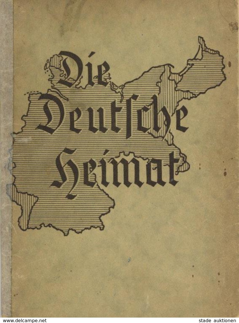 Buch WK II Die Deutsche Heimat Atlas Mit 25 Einzelkarten II- (repariert) - War 1939-45