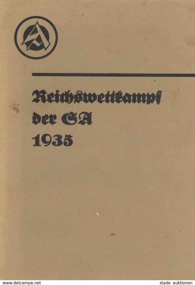 Buch WK II Heft Reichswettkampf Der SA 1935 Richtlinien 63 Seiten II - War 1939-45