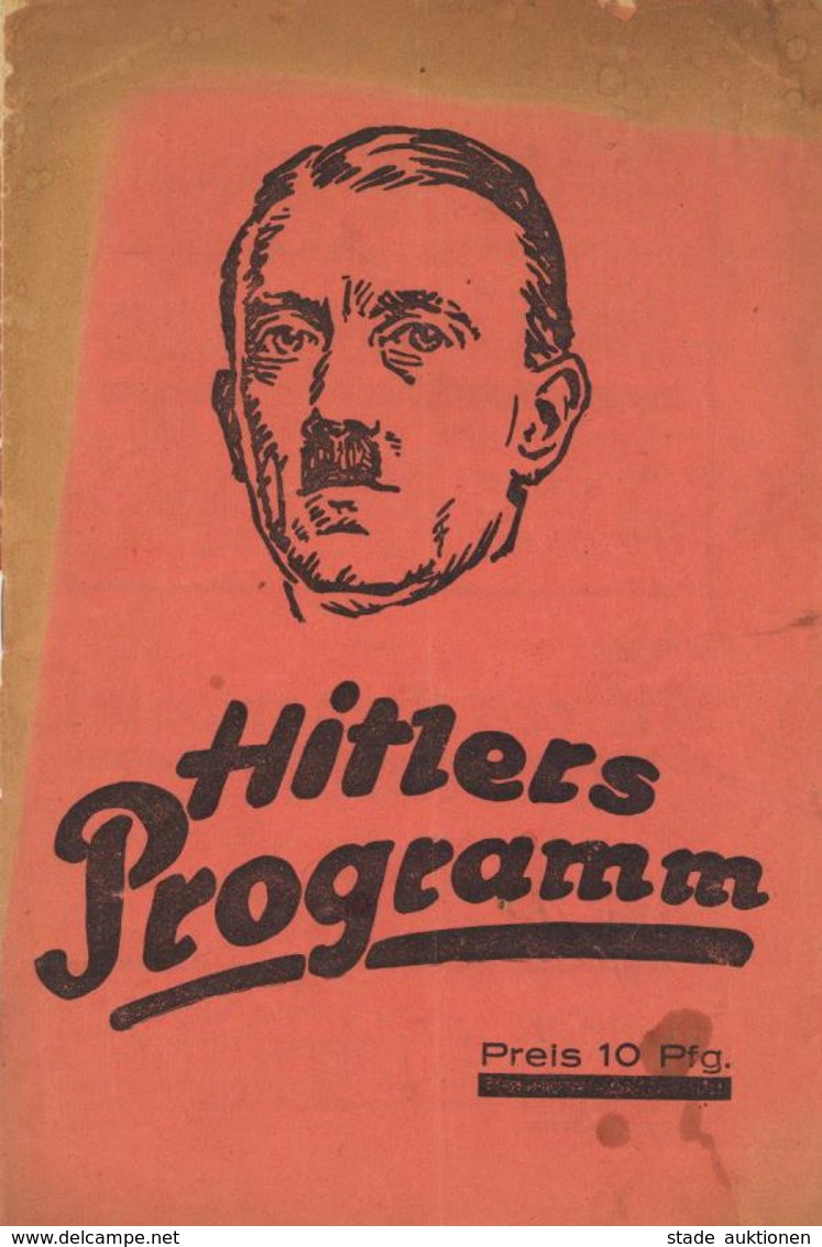 Buch WK II Hitlers Programm 15 Seiten II (kleine Einrisse, Fleckig) - War 1939-45
