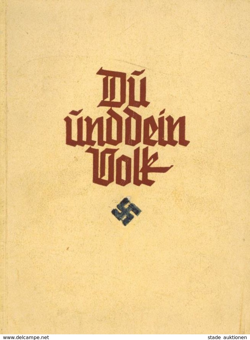 Buch WK II HJ Du Und Dein Volk Hrsg. Reichsleitung Der NSDAP Hauptamt Für Erzieher II - War 1939-45