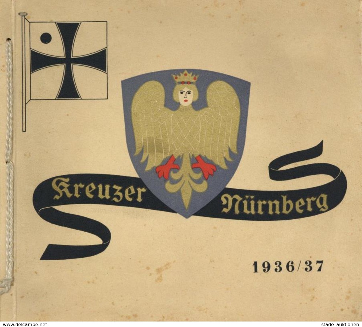 Buch WK II Kreuzer Nürnberg 1936/37 Fotobuch II (fleckig) - War 1939-45